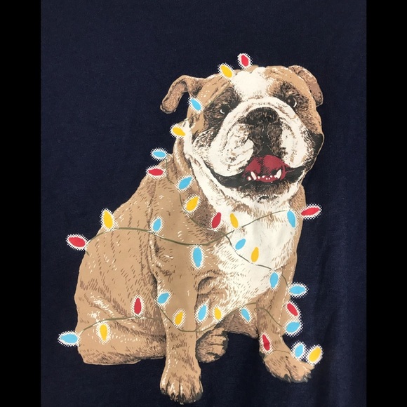 CLUB ROOM Christmas Lights Dog Long sleeve Shirt - Picture 1 of 6